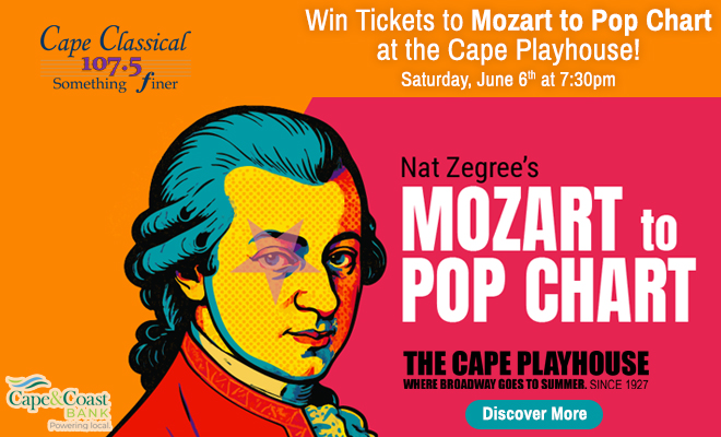 Win Tickets to Mozart to Pop Chart at the Cape Playhouse with Cape Classical 107.5!